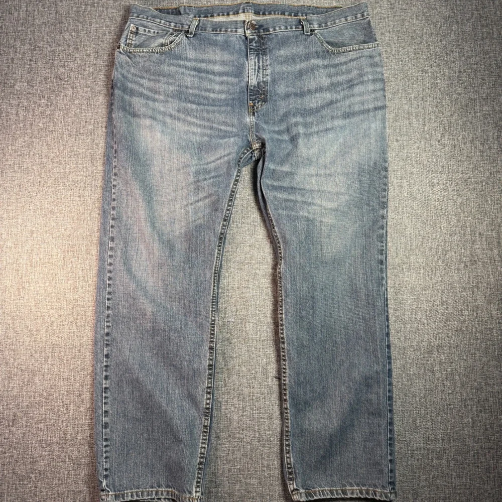 Mens Levi's 559 Relaxed Straight Jeans 44x32 (fits 45x32) Blue Medium Wash Denim